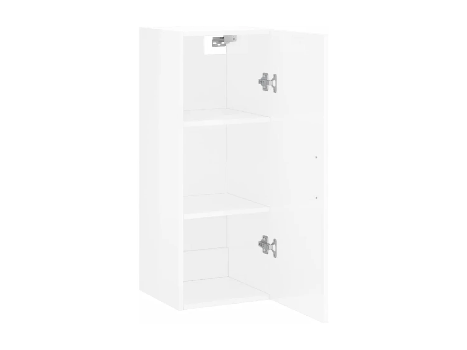 Armoire murale blanc brillant 34,5x34x90 cm