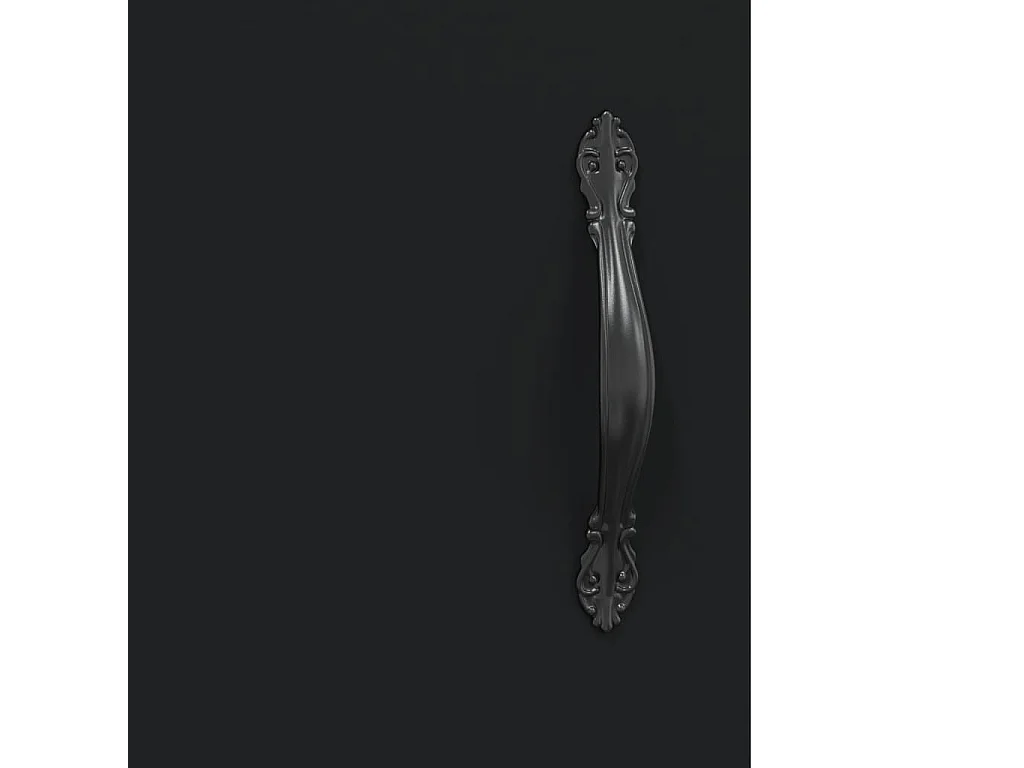 Buffet haut Noir 69,5x34x180 cm Bois d'ingénierie