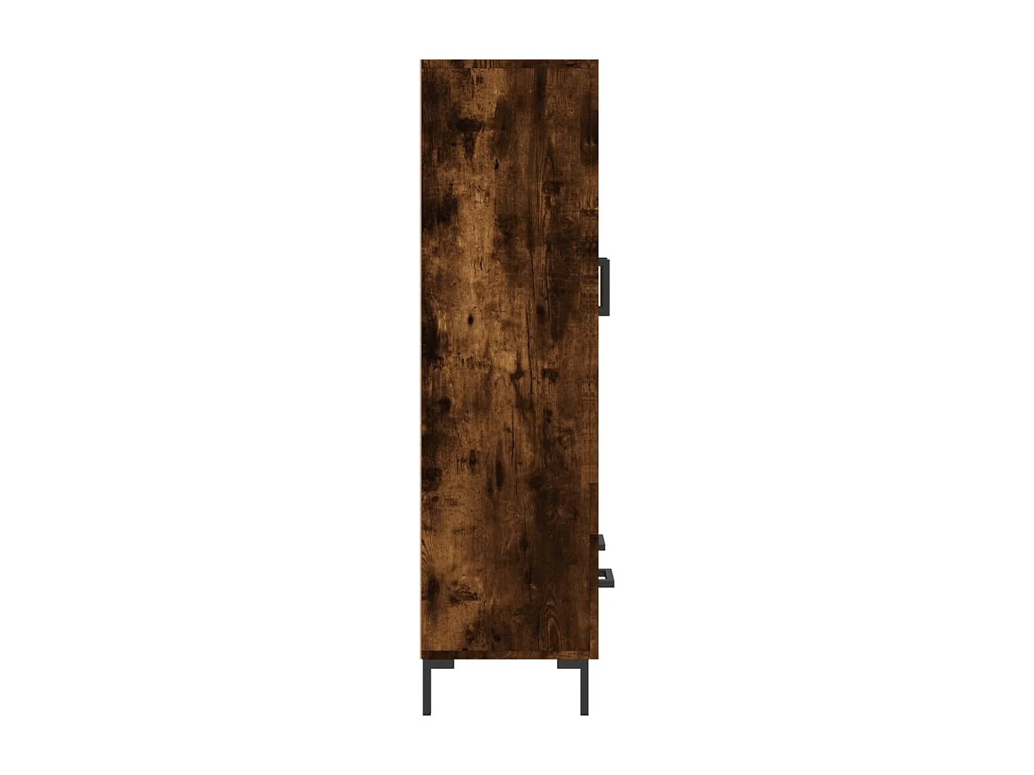 Buffet haut chêne fumé 69,5x31x115 cm bois d'ingénierie