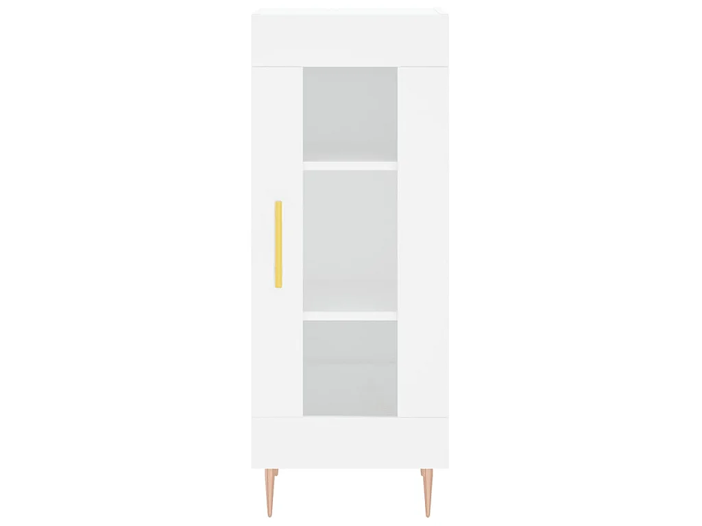 Highboard Weiß 34,5x34x180 cm Holzwerkstoff