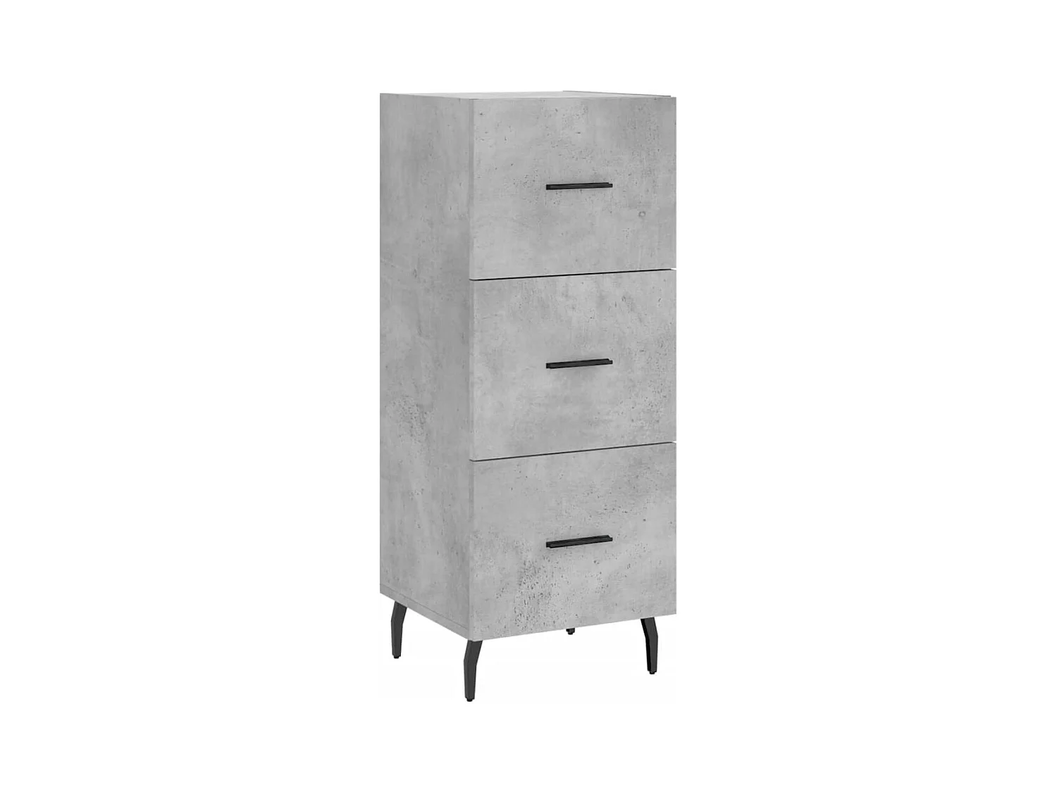 Highboard Betongrau 34,5x34x180 cm Holzwerkstoff