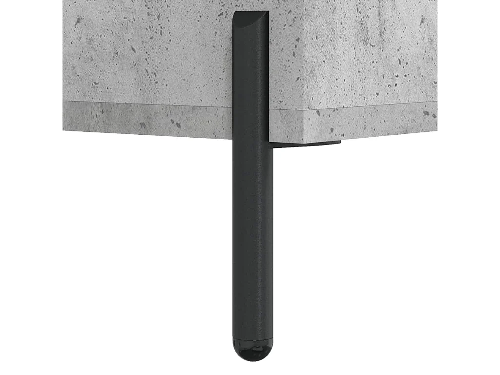 Scaffale Grigio Cemento 69,5x32,5x90 cm in Legno Multistrato