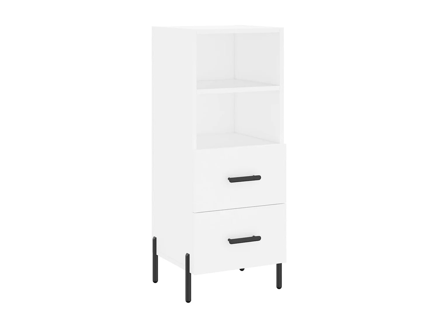 Highboard Weiß 34,5x34x180 cm Holzwerkstoff