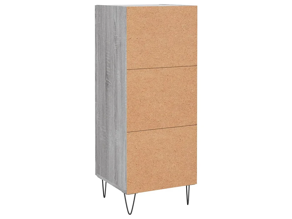 Buffet Sonoma gris 34,5x34x90 cm Bois d'ingénierie