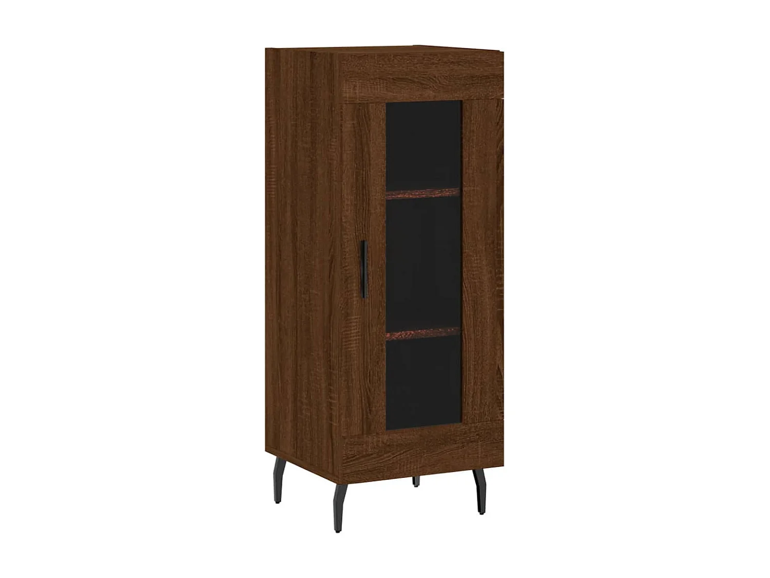 Highboard Braun Eichen-Optik 34,5x34x180 cm Holzwerkstoff