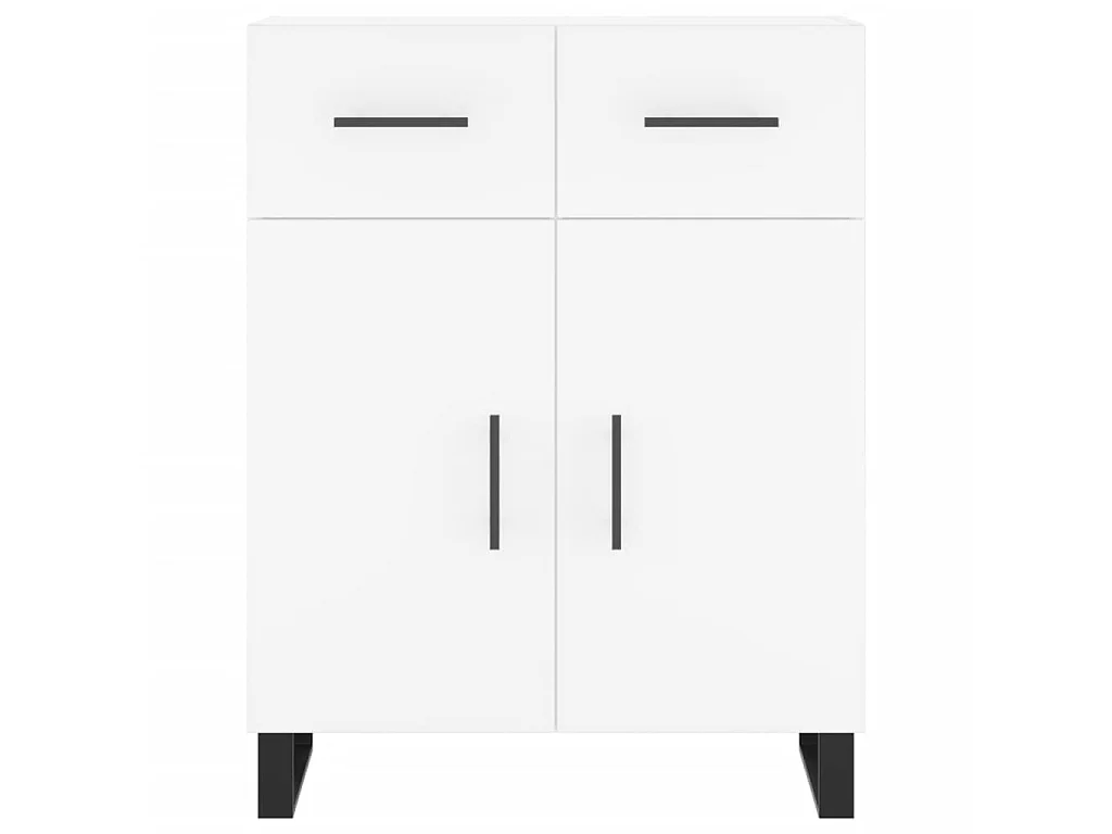 Highboard Weiß 69,5x34x180 cm Holzwerkstoff