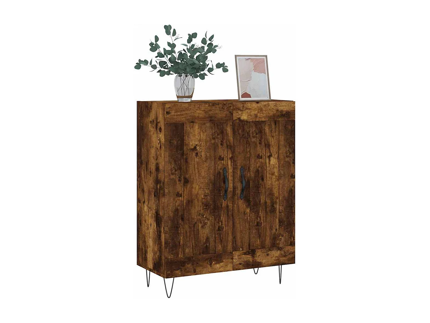 Buffet Chêne fumé 69,5 x 34 x 90 cm Bois d'ingénierie