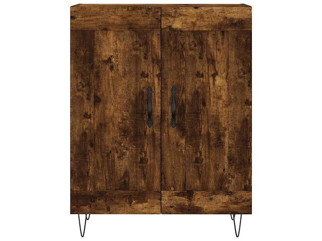 Credenza Rovere Fumo 69,5x34x90 cm in Legno Multistrato