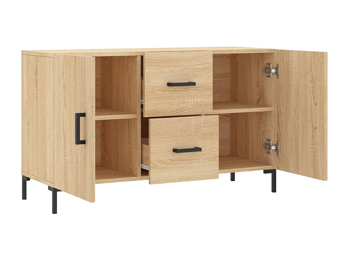 Buffet chêne sonoma 100x36x60 cm bois d'ingénierie