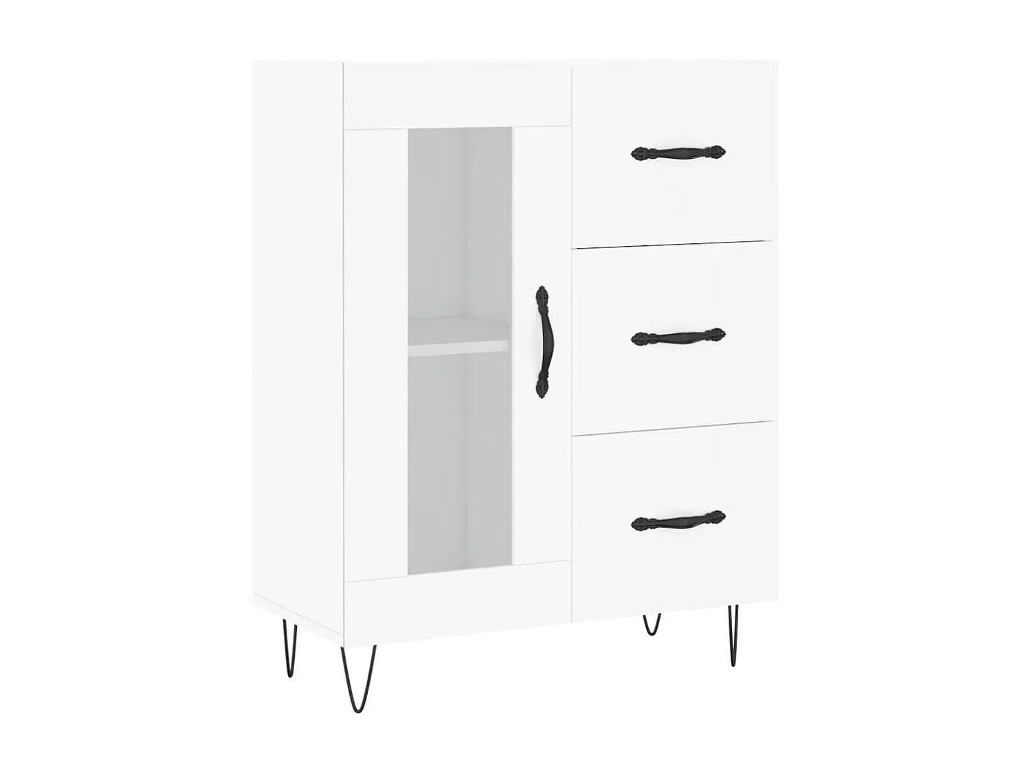 Armário alto 69,5x34x180 cm derivados de madeira branco