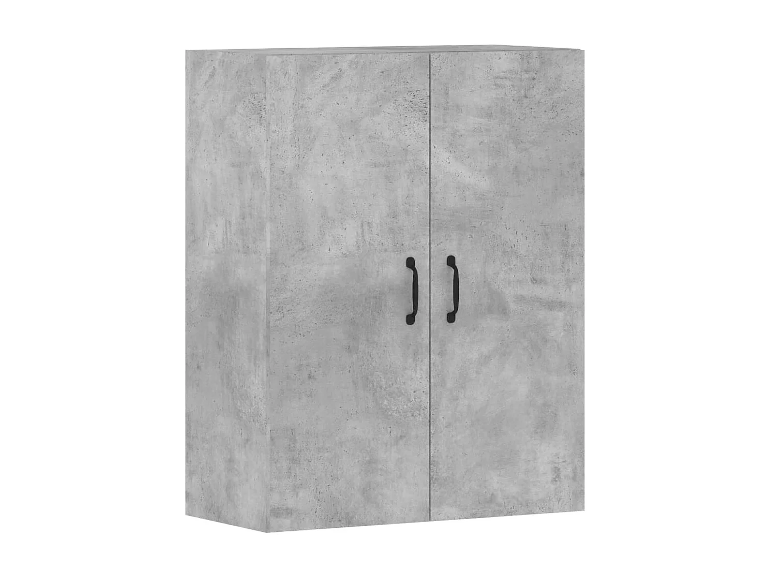 Armarios de pared 2 uds madera de ingeniería gris hormigón