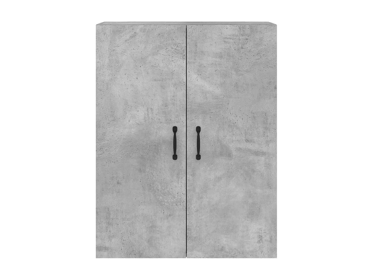 Armarios de pared 2 uds madera de ingeniería gris hormigón