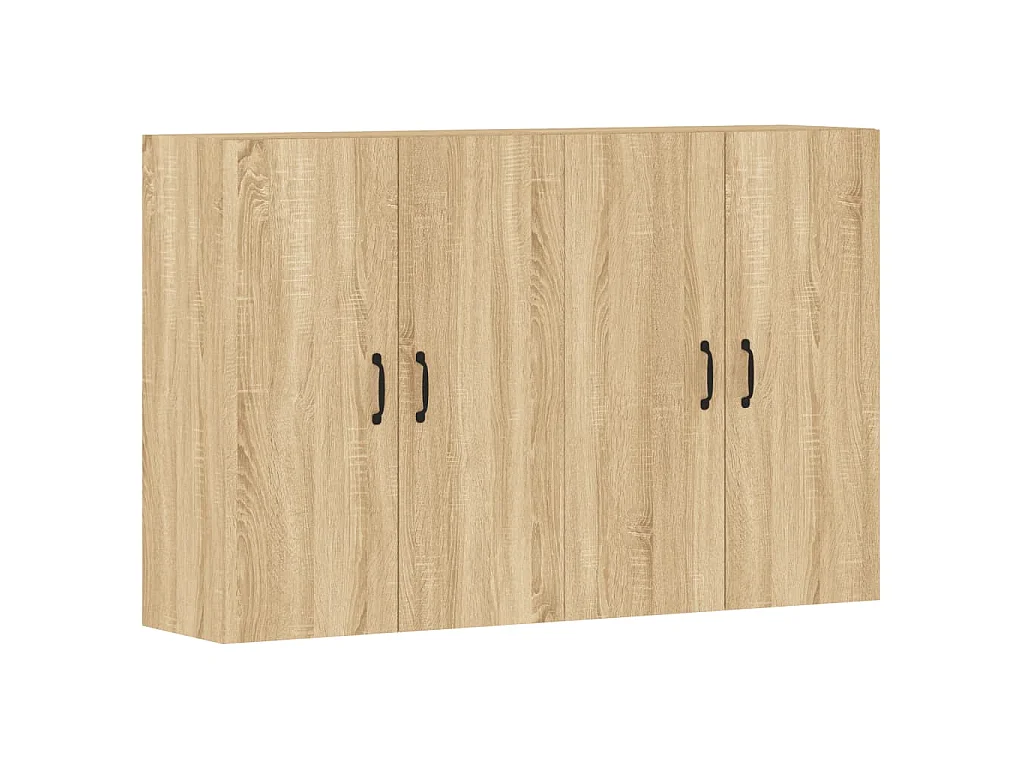 Armoires murales 2 pcs chêne sonoma bois d'ingénierie