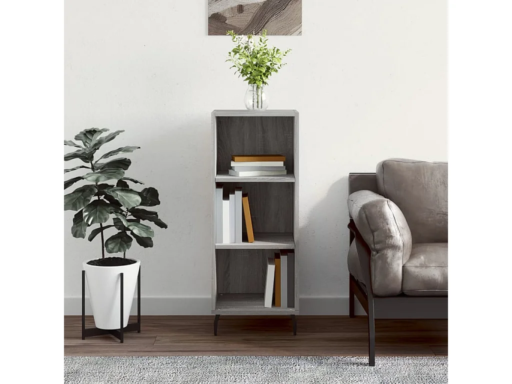 Buffet sonoma gris 34,5x32,5x90 cm bois d'ingénierie