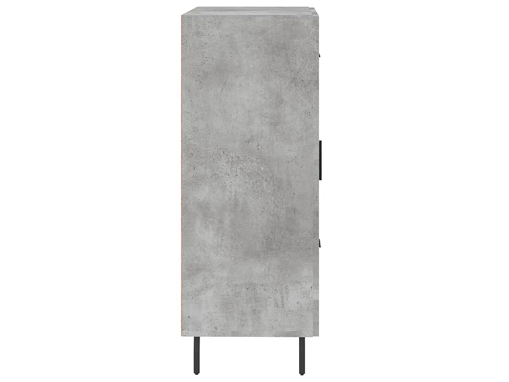Dressoir 69,5x34x90 cm bewerkt hout betongrijs