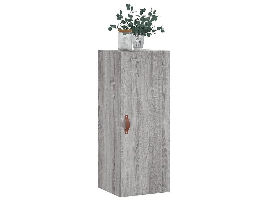 Bovenkast 34,5x34x90 cm grijs sonoma eikenkleurig