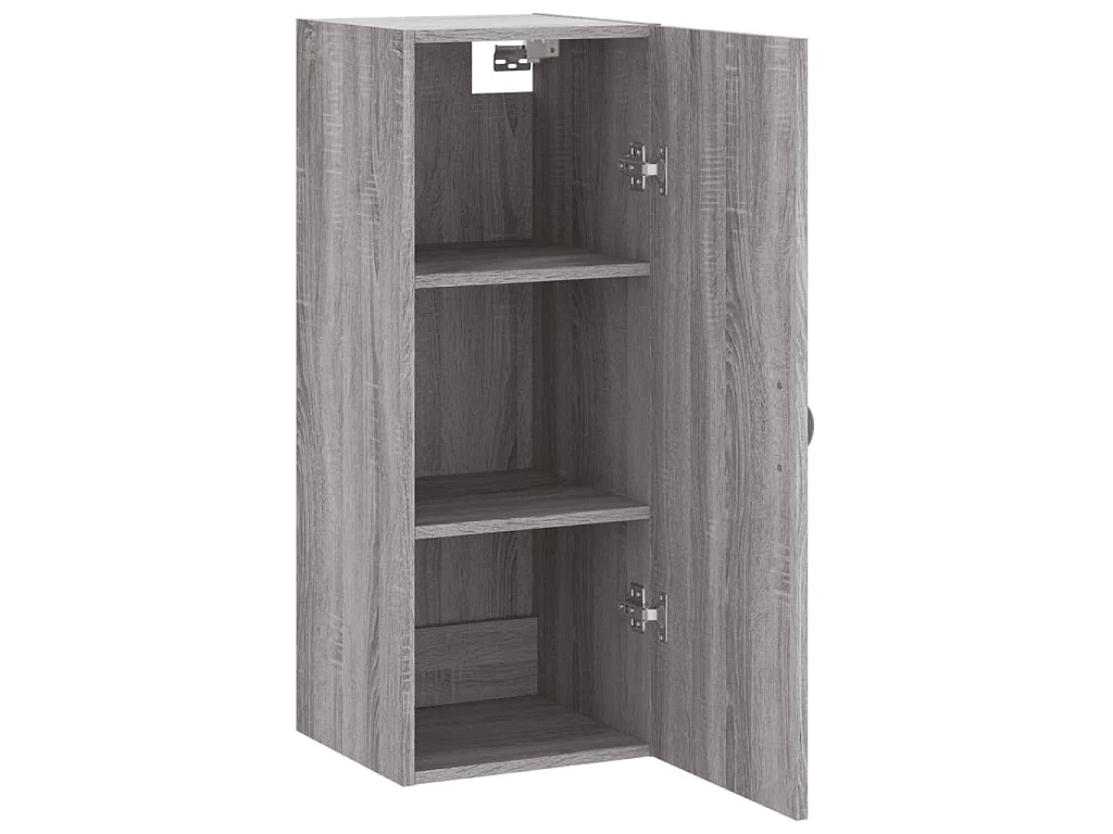 Bovenkast 34,5x34x90 cm grijs sonoma eikenkleurig