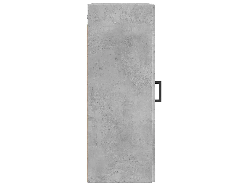 Wandkast 34,5x34x90 cm bewerkt hout betongrijs