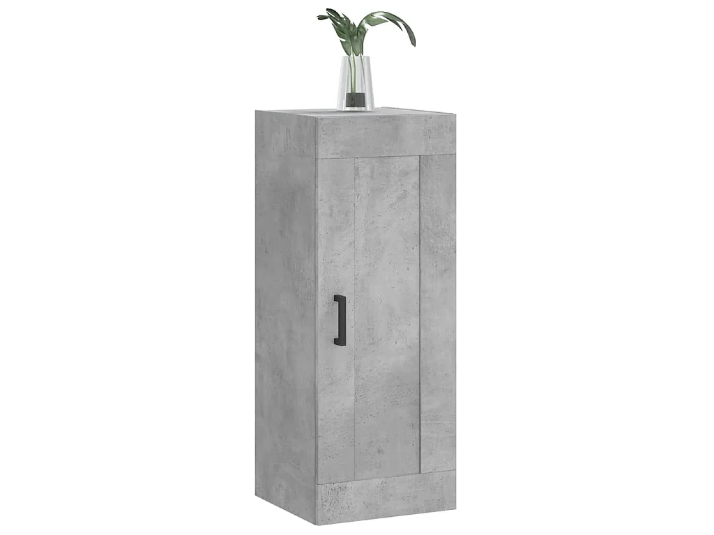 Armoire murale gris béton 34,5x34x90 cm bois d'ingénierie