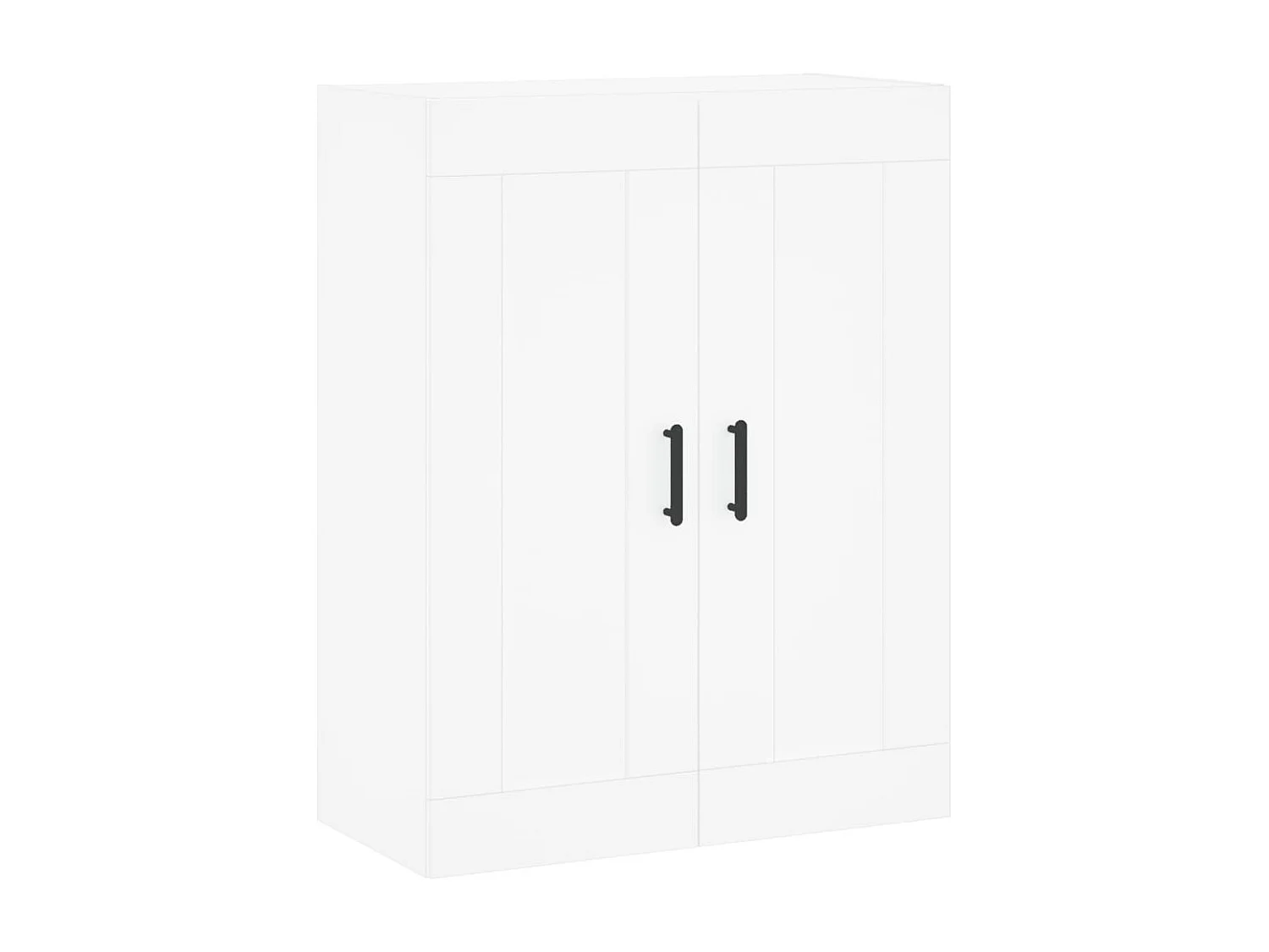Armoire murale blanc 69,5x34x90 cm bois d'ingénierie