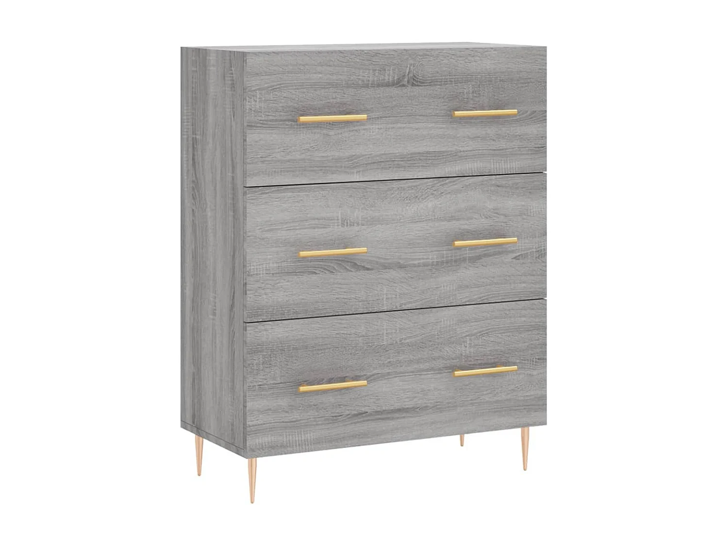 Buffet haut Sonoma gris 69,5x34x180 cm Bois d'ingénierie