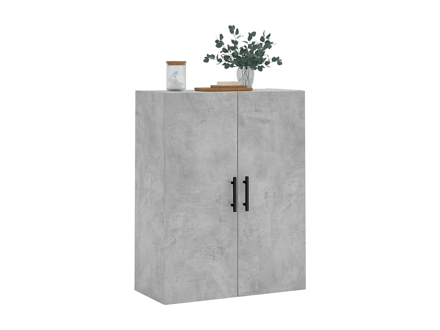 Armoire murale gris béton 69,5x34x90 cm