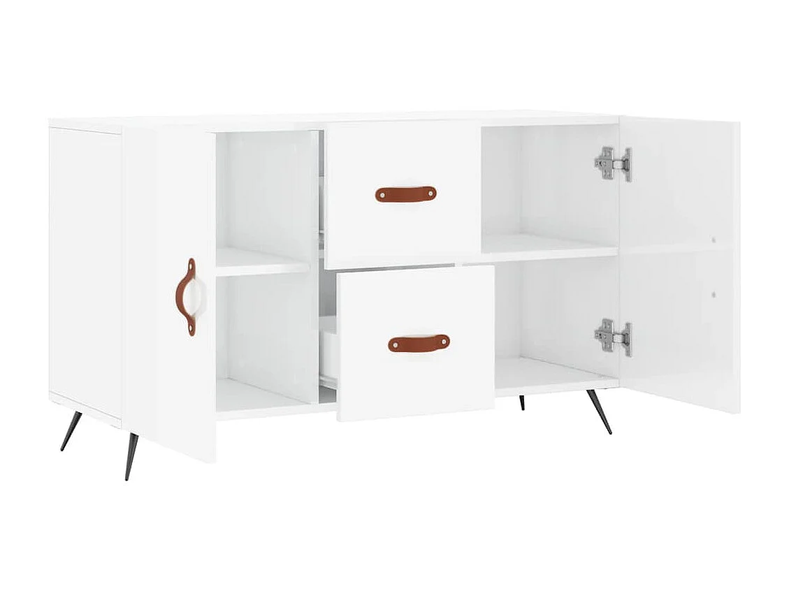 Aparador 100x36x60 cm derivados de madeira branco brilhante