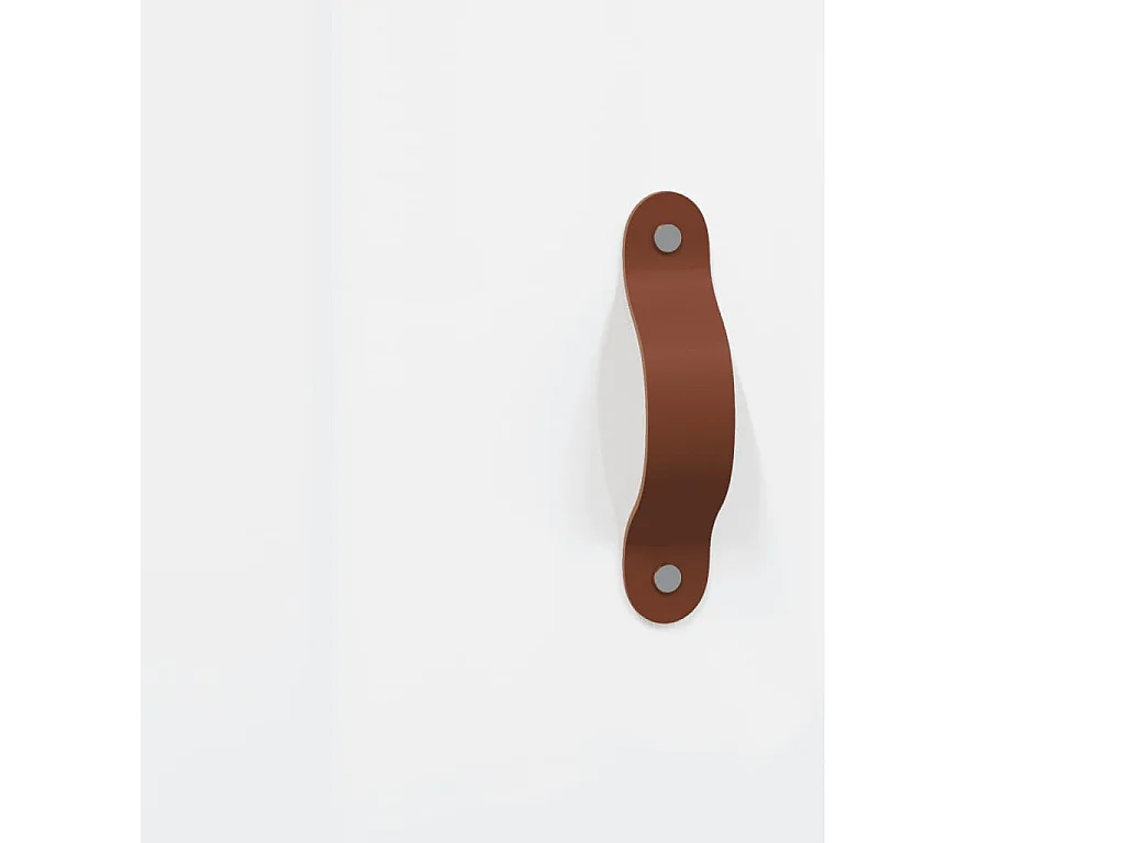 Dressoir 100x36x60 cm bewerkt hout hoogglans wit