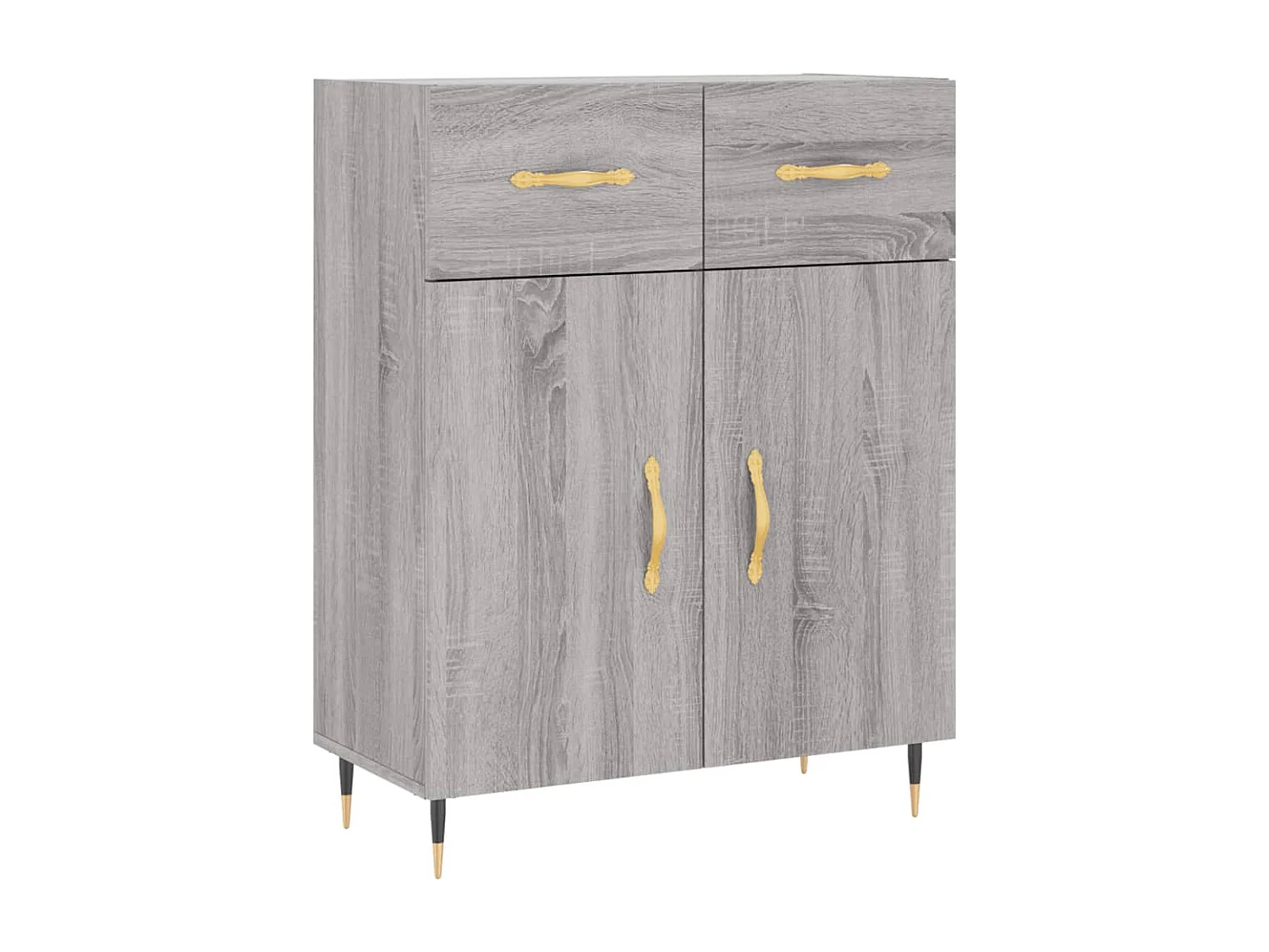 Buffet sonoma gris 69,5x34x90 cm bois d'ingénierie