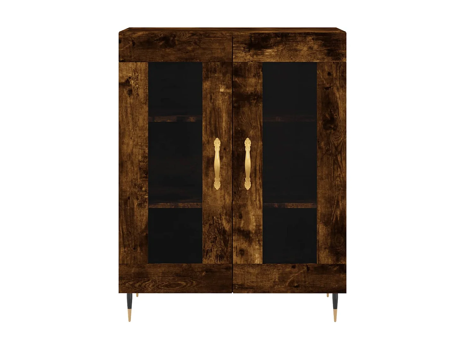 Credenza Rovere Fumo 69,5x34x90 cm in Legno Multistrato