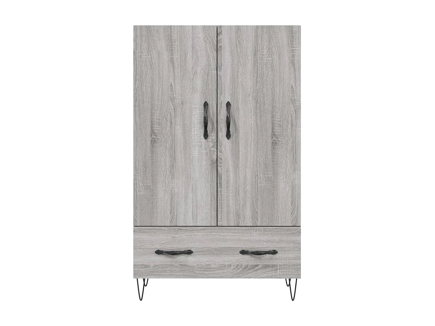 Buffet haut sonoma gris 69,5x31x115 cm bois d'ingénierie