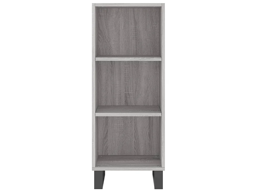 Highboard Grau Sonoma 34,5x34x180 cm Holzwerkstoff