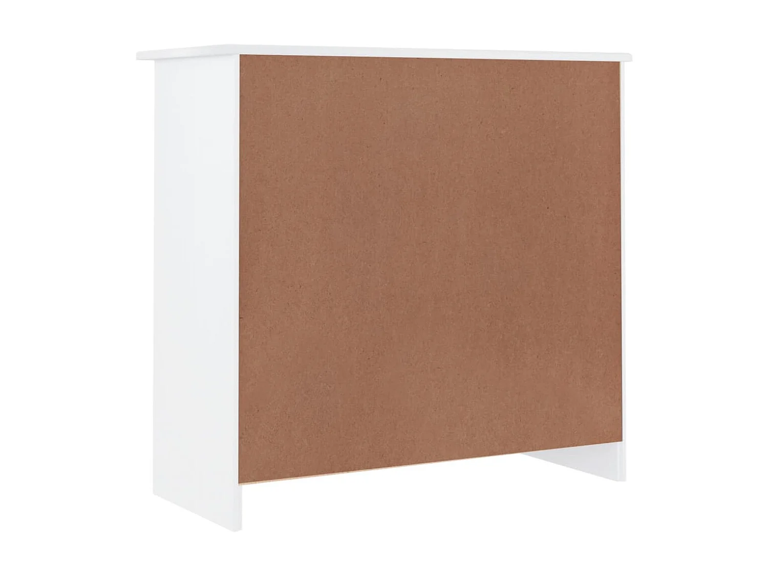 Dressoir ALTA 77x35x73 cm massief grenenhout wit