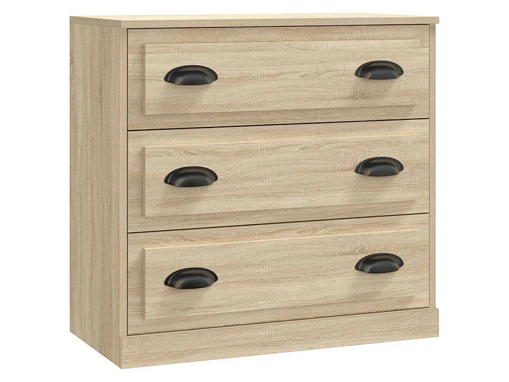 Credenze 3 pz Rovere Sonoma in Legno Multistrato