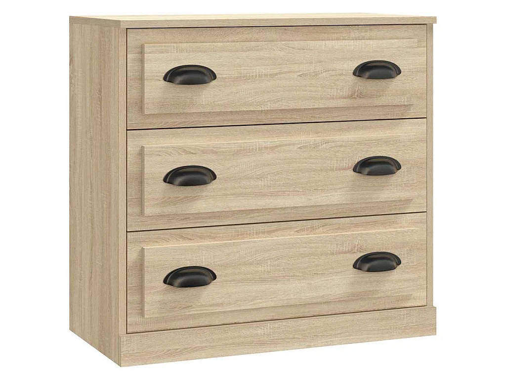 Buffets 3 pcs Chêne sonoma Bois d'ingénierie