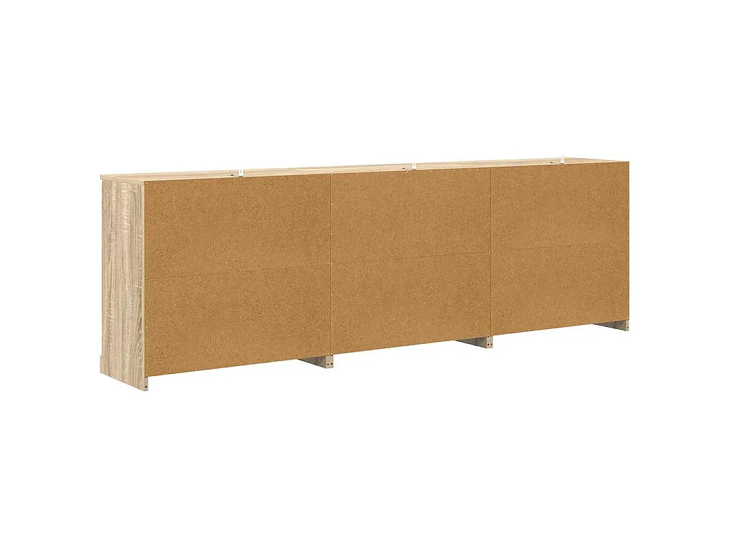 Buffets 3 pcs Chêne sonoma Bois d'ingénierie