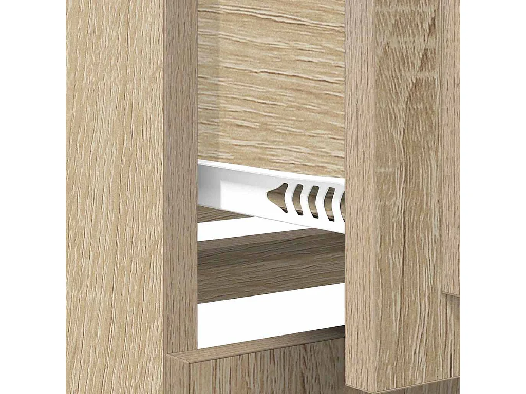 Buffets 3 pcs Chêne sonoma Bois d'ingénierie