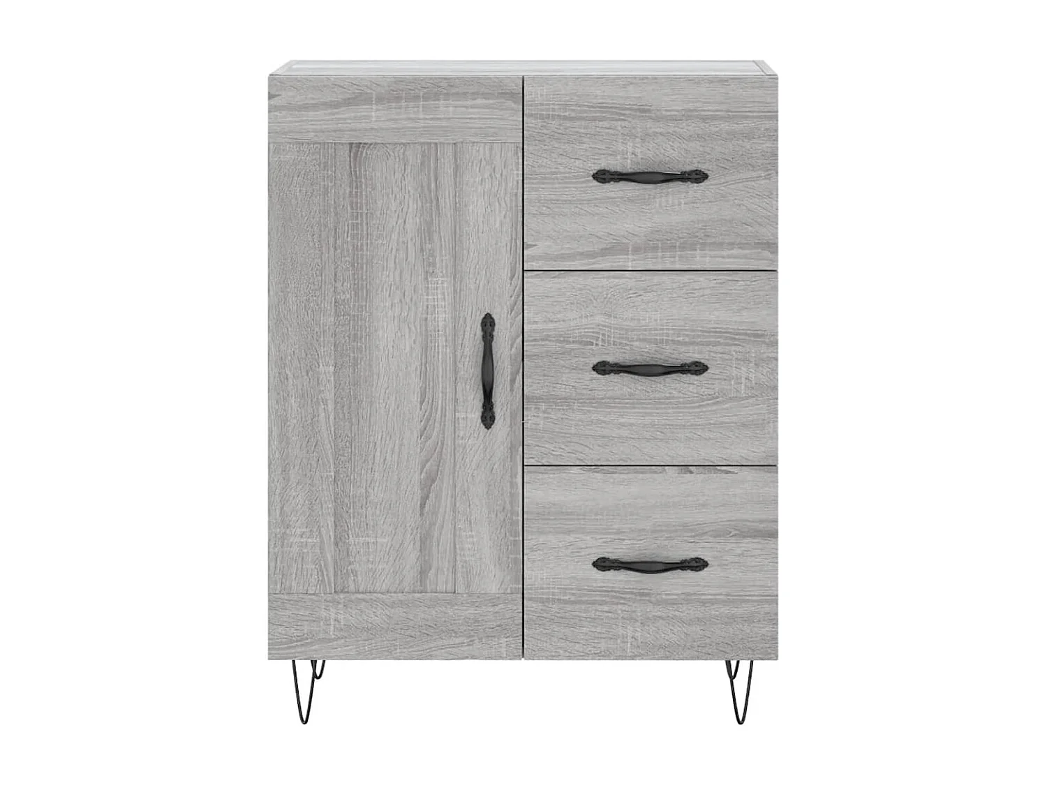 Buffet sonoma gris 69,5x34x90 cm bois d'ingénierie