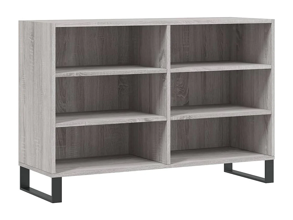 Dressoir 103,5x35x70 cm bewerkt hout grijs sonoma eikenkleurig