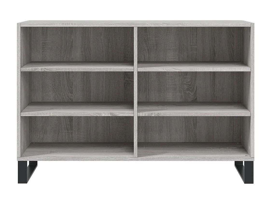 Dressoir 103,5x35x70 cm bewerkt hout grijs sonoma eikenkleurig