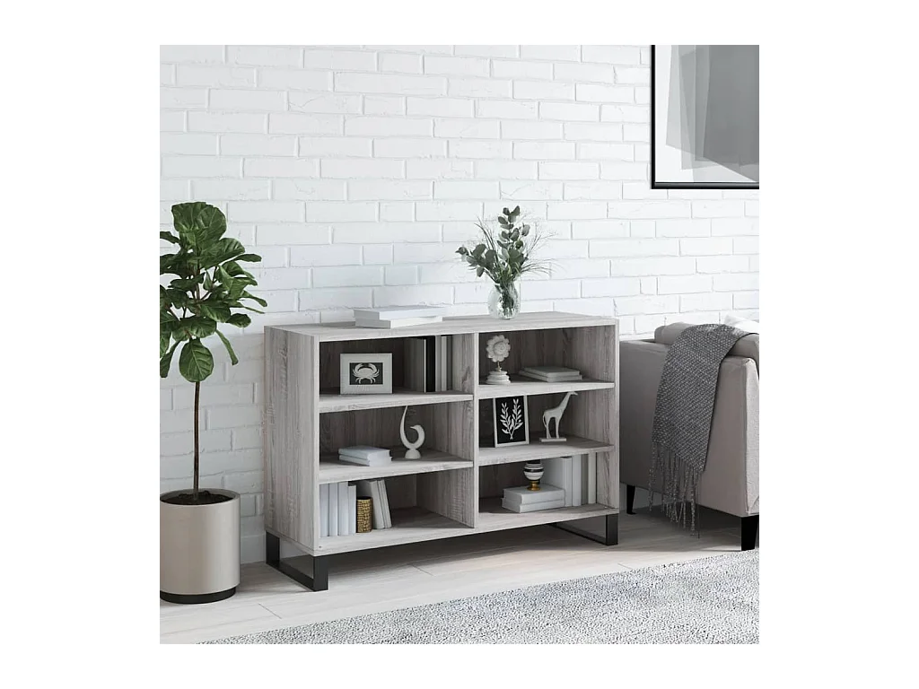 Buffet sonoma gris 103,5x35x70 cm bois d'ingénierie