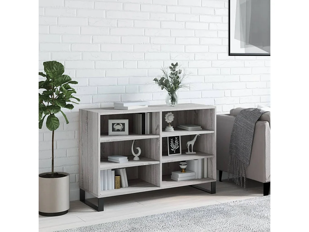 Buffet sonoma gris 103,5x35x70 cm bois d'ingénierie