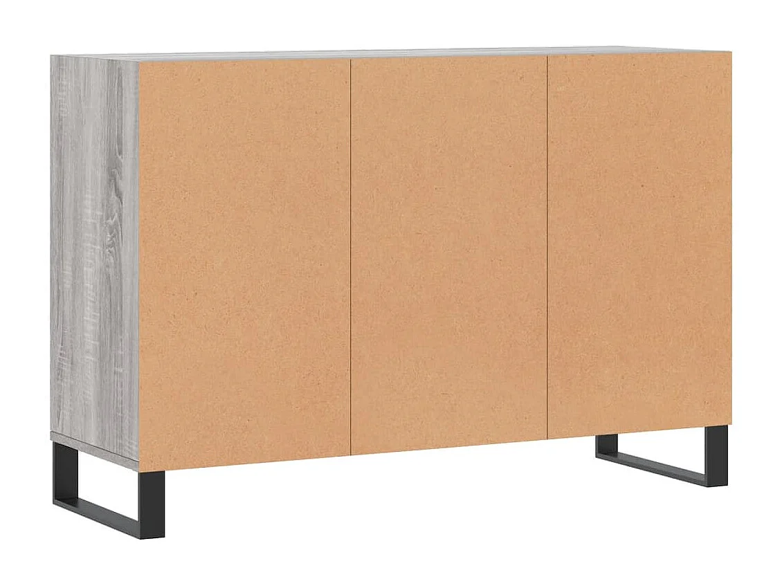 Buffet sonoma gris 103,5x35x70 cm bois d'ingénierie