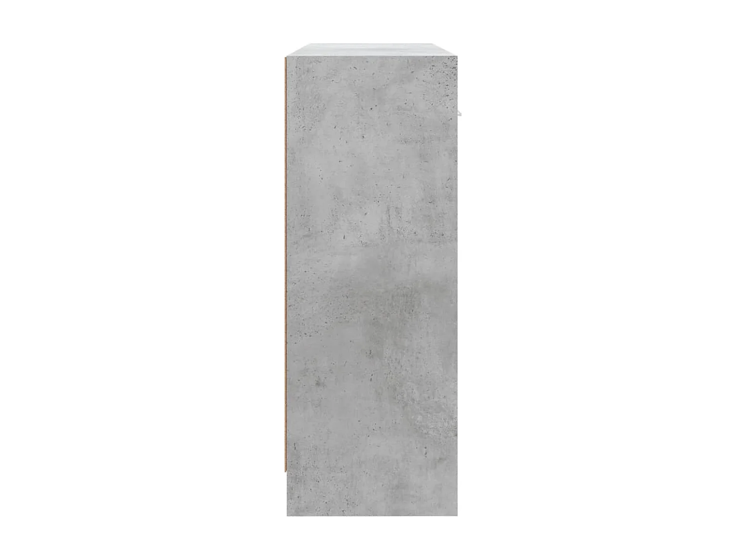 Credenza Grigio Cemento 91x28x75 cm in Legno Multistrato