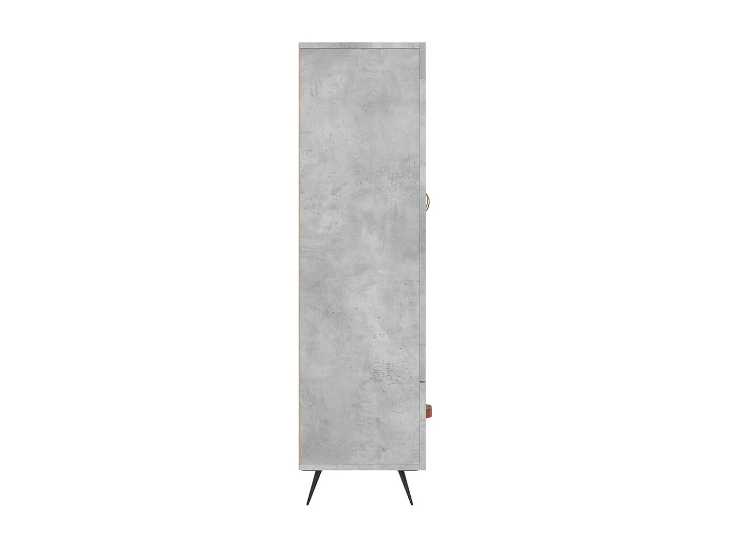 Buffet haut gris béton 69,5x31x115 cm bois d'ingénierie