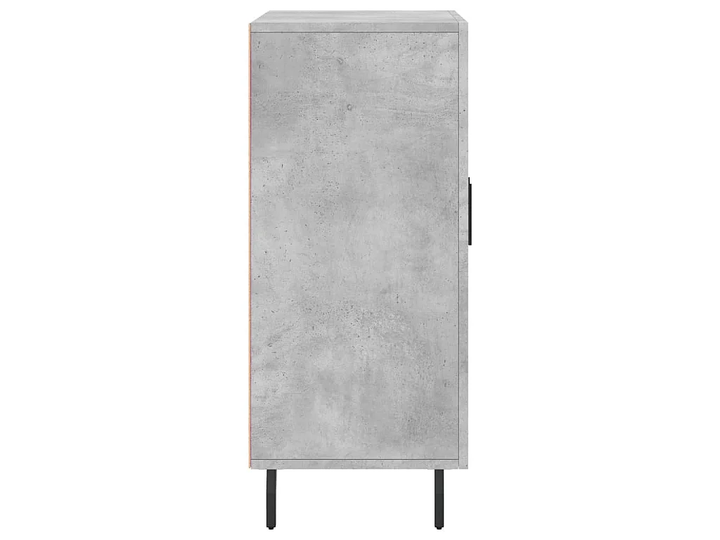 Dressoir 90x34x80 cm bewerkt hout betongrijs