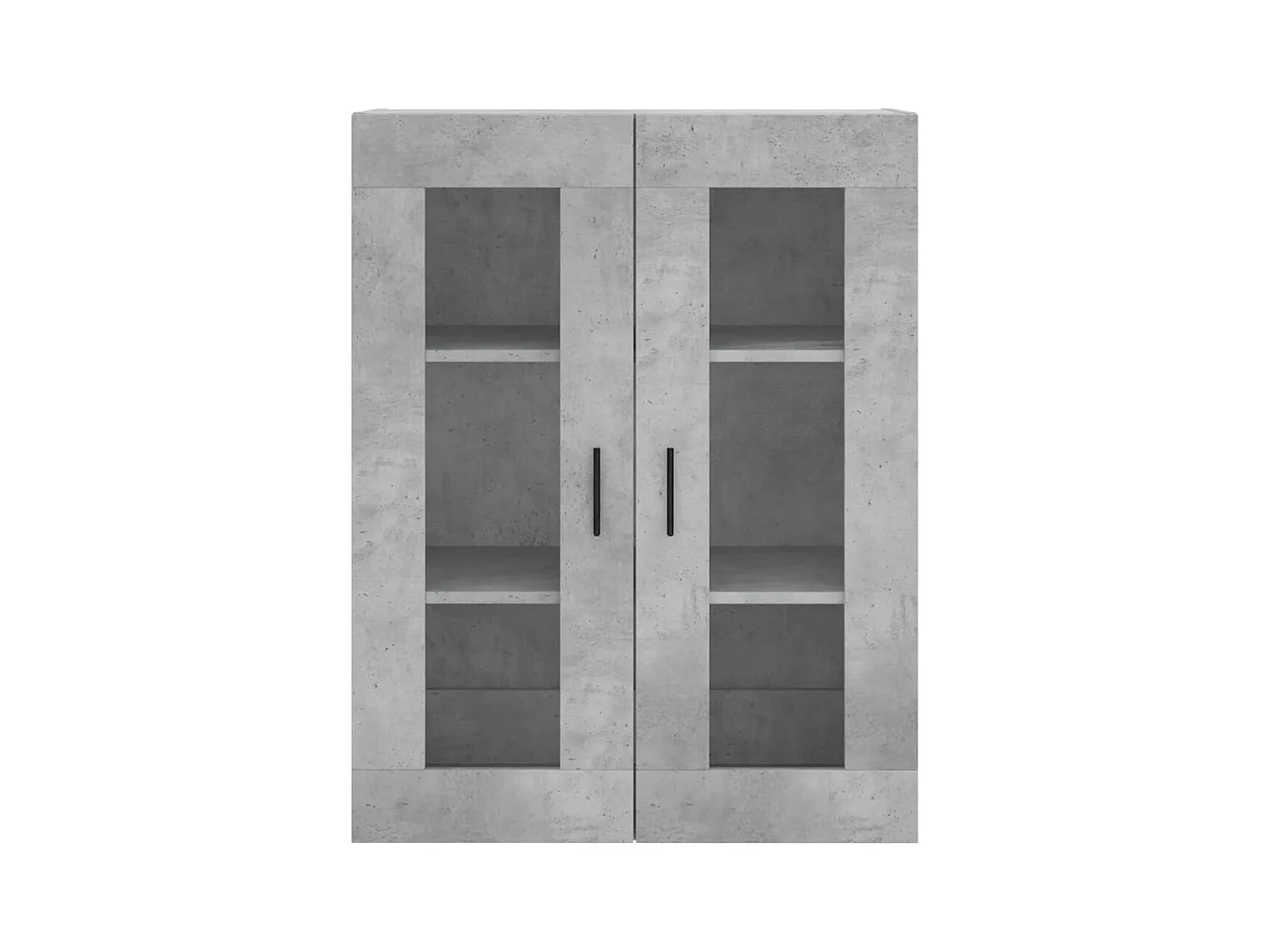 Highboard Betongrau 69,5x34x180 cm Holzwerkstoff