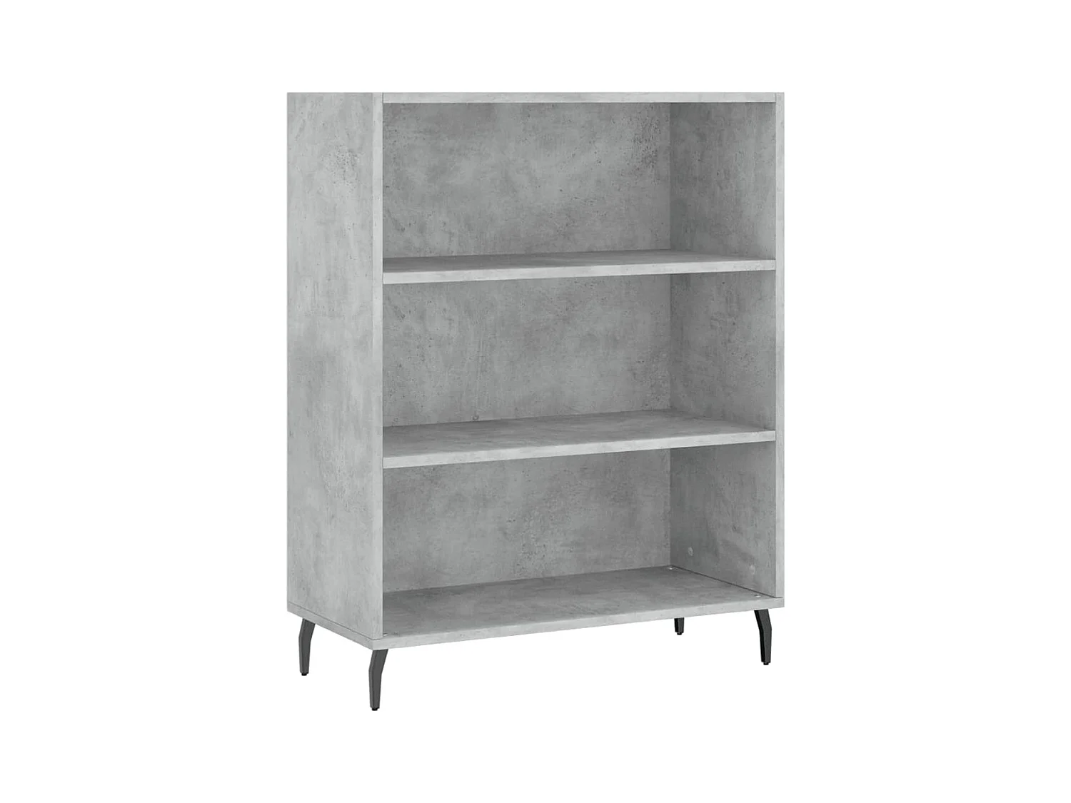 Highboard Betongrau 69,5x34x180 cm Holzwerkstoff