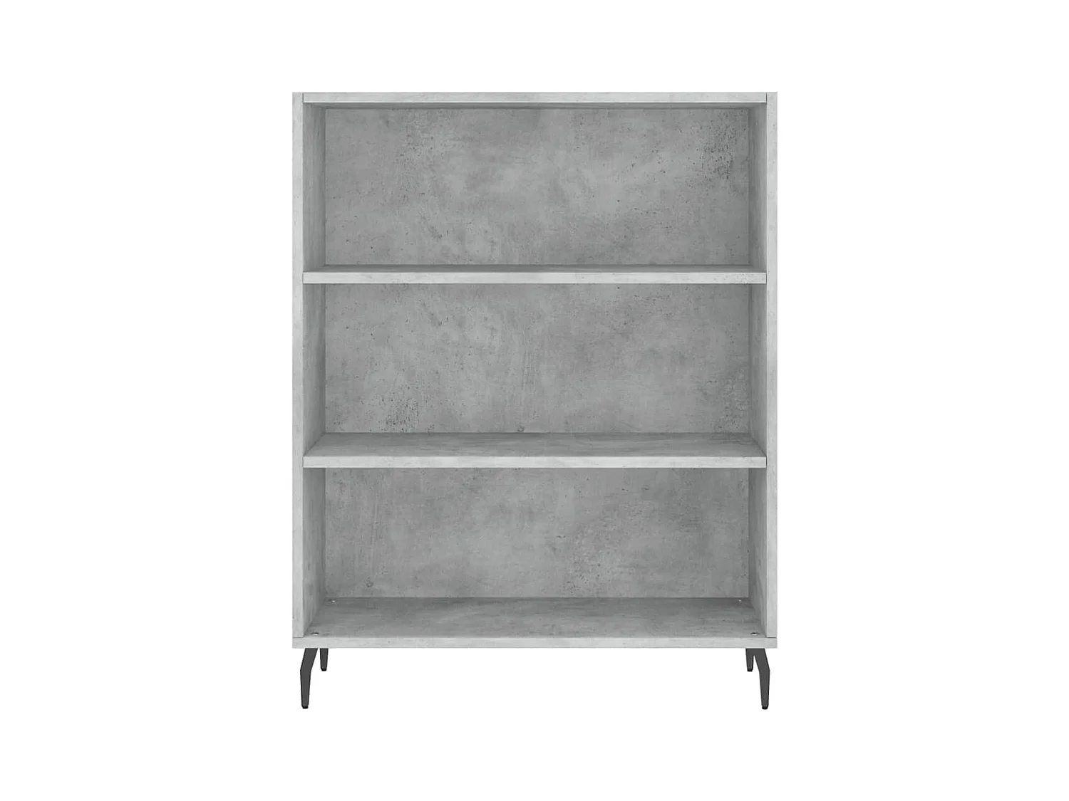 Highboard Betongrau 69,5x34x180 cm Holzwerkstoff