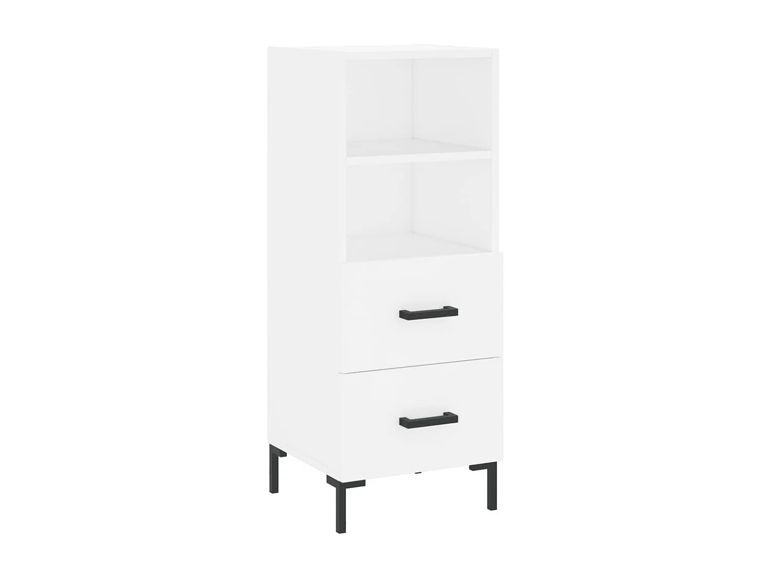 Sideboard Weiß 34,5x34x90 cm Holzwerkstoff